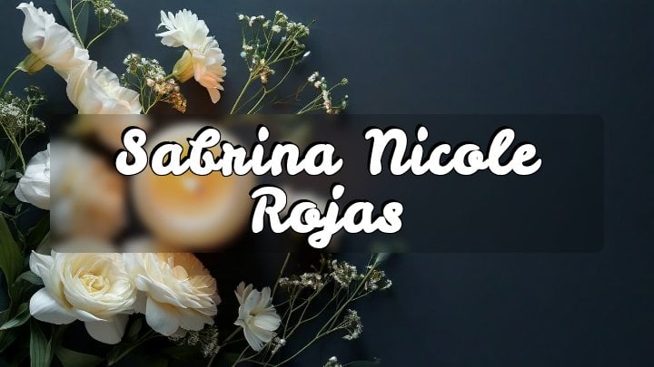 Sabrina Nicole Rojas, Robstown, Texas
